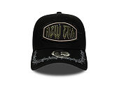 Cap New Era - Branded Distressed Patch 9FORTY A-Frame Trucker - Black