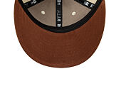 Cap New Era - Branded Suede Pre-Curved 9FIFTY Retro Crown - Cream / Deep Auburn