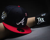 Cap New Era - MLB IMAGE DROP Cooperstown Icon 59FIFTY - Atlanta Braves - Navy / Scarlet