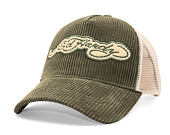 Cap Ed Hardy - Embroidery Applique Cord 5 Panel Trucker Cap - Sage