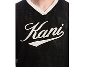 Tee Karl Kani - Cursive Varsity Crochet Boxy T-Shirt Black