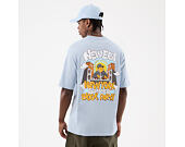 Tee New Era - Branded Block Party Graphic Oversized Tee - Sky Blue