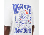 Tee New Era - Branded PIzza Time Graphic Oversized Tee - White