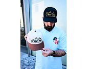 Cap New Era - Branded Suede Pre-Curved 9FIFTY Retro Crown - Cream / Deep Auburn
