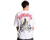 Tee Ed Hardy - Mens Don Wolf Eagle Panther Relaxed T-Shirt - White