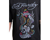 Tee Ed Hardy - Mens New York City Diamante Tshirt - Black