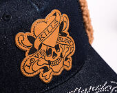 Cap Ed Hardy - Unisex Love Kills Slowly Denim 5 Panel Trapper Cap - Indigo