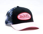Womens Cap Von Dutch - Baseball - Galaxy Mesh Patch - Black / Pink