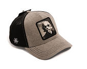 Cap Capslab - Einstein Thug Life Trucker - Grey Corduroy / Black
