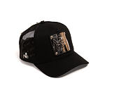 Cap Capslab - Rick & Morty Trucker - Metallic Chrome Plate - Black / Silver