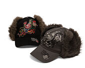 Cap Ed Hardy - Crawling Dragon Trapper - Black